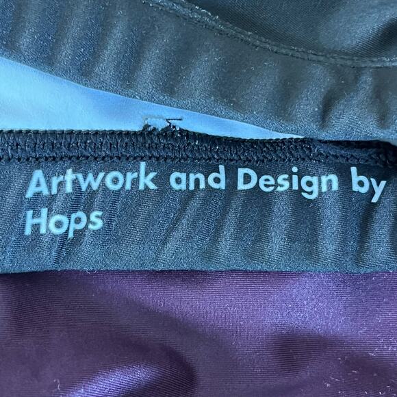 Bombsheller Multicolor Leggings 28" Inseam Purple Green Yoga Running Size Medium - Picture 11 of 13